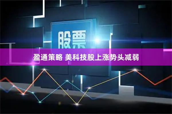 盈通策略 美科技股上涨势头减弱