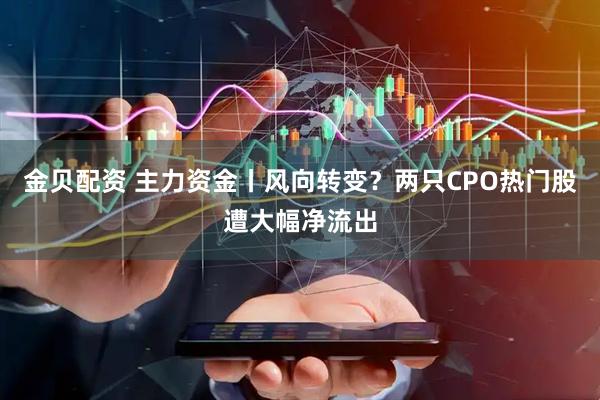 金贝配资 主力资金丨风向转变?两只CPO热门股遭大幅净流出