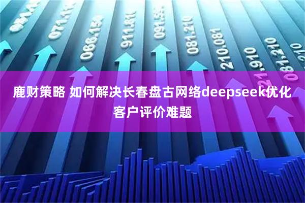 鹿财策略 如何解决长春盘古网络deepseek优化客户评价难题